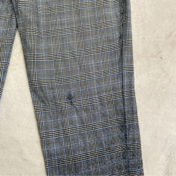 Tibi Cooper Prince Of Wales Checked Wool And Silk-blend Track Pants 28588 - Picture 14 of 15
